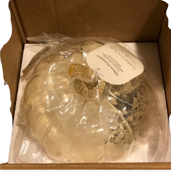 Threshold Glass Pumpkin  - Champagne - Picture 5 of 8